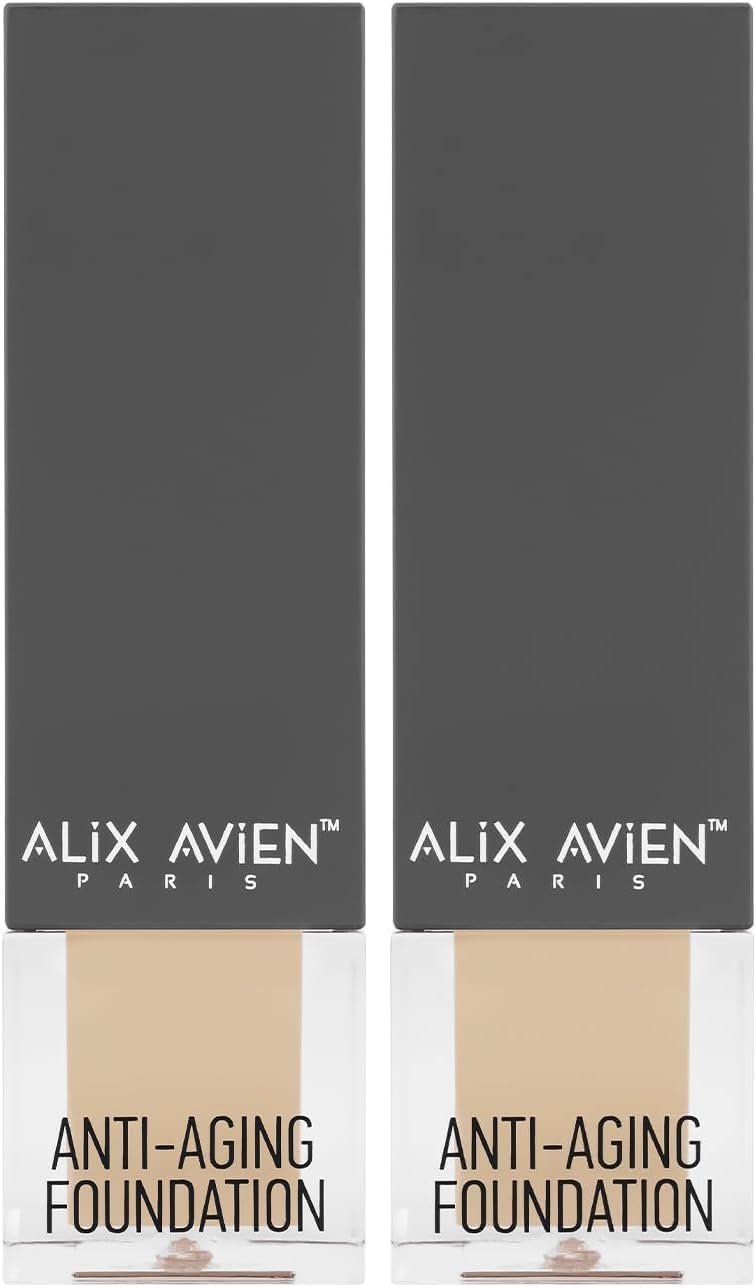 Alternative view of Alix Avien Yaşlanma Karşıtı Vitamin İçeren Nemlendirici SPF15+ Fondöten Anti Aging Foundation 509 Warm (2 paketi)