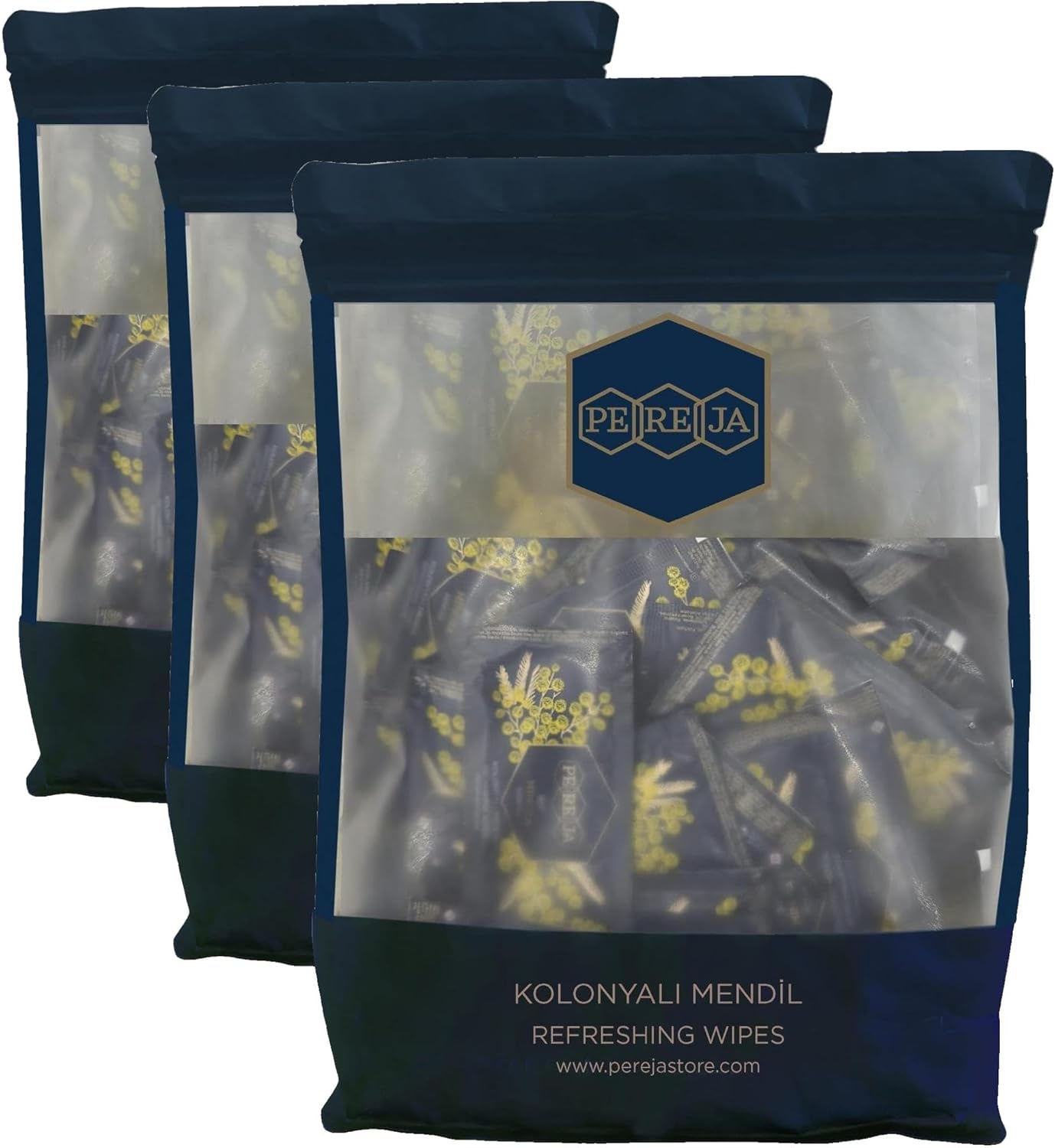 Pereja Kolonyalı Mendil 7x12 Doypack Mimoza x 150 (3 paketi)