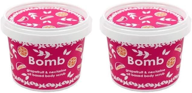 Bomb Cosmetics Grapefruit & Nectarine Vücut Peeling 400g (2 paketi)