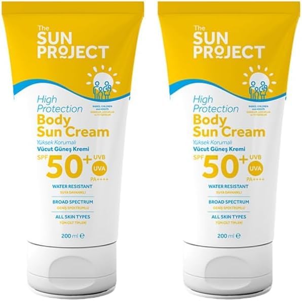 Görkito The Sun Yüksek Korumalı Aile Boyu Yüz Ve Vücut Güneş Kremi 50 SPF 200 ml (2 paketi)