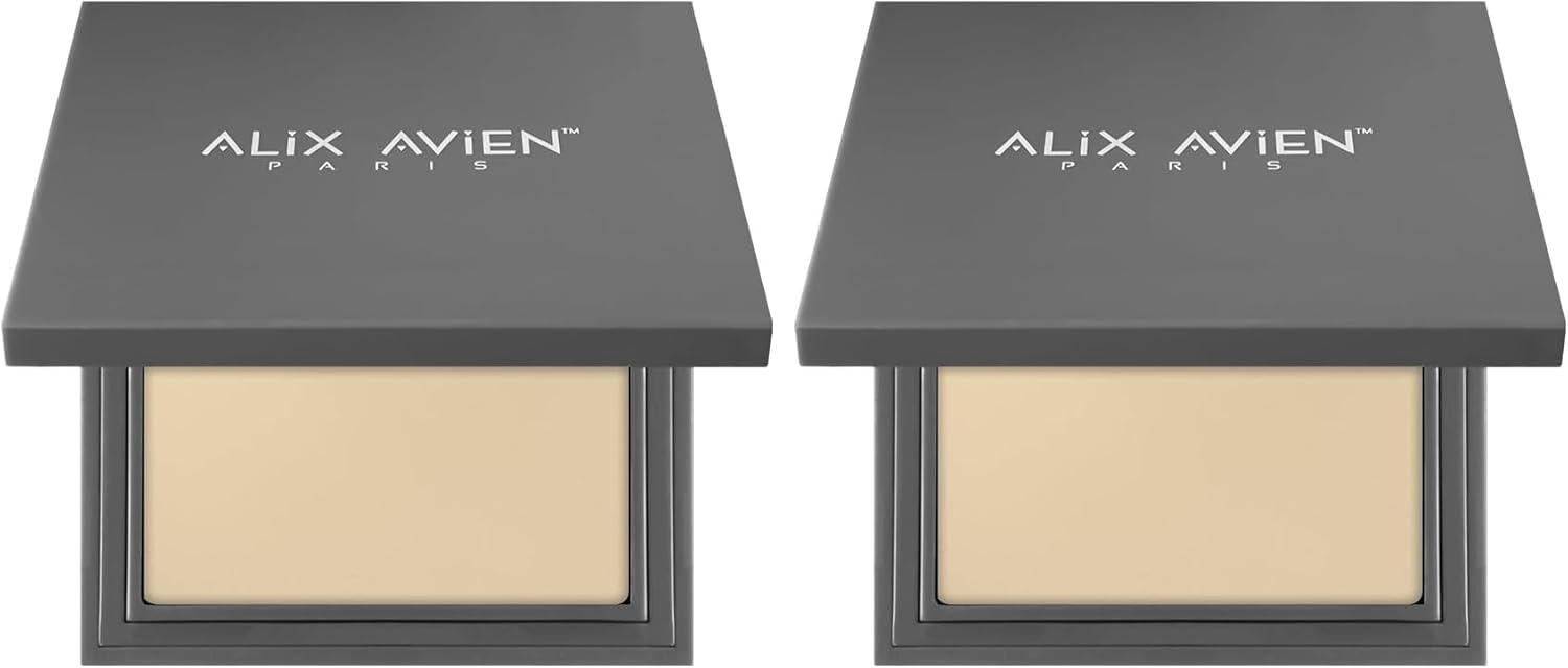 Kompakt Pudra - 12 Saate Kadar Kalıcılık - Nötr Cilt Alt Tonu - Compact Powder 04 Light Ivory (2 paketi)