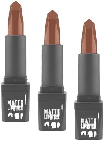 Yoğun Renk Veren Uzun Süre Kalıcı Nemlendirici Kadifemsi Mat Ruj - Lipstick 404 Warm Caramel (3 paketi)