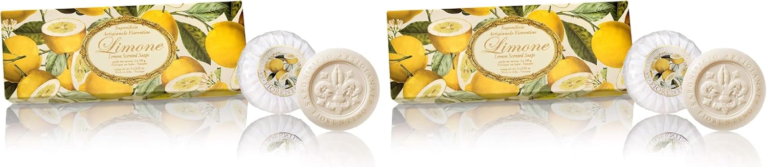 Saponificio Artigianale Fiorentino Sabun 3x100 Gr - Lemon (2 paketi)