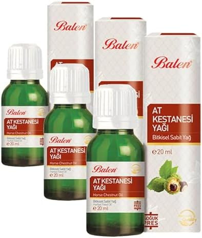 Balen Atkestanesi Yağı (Soğuk Pres) (3 paketi)