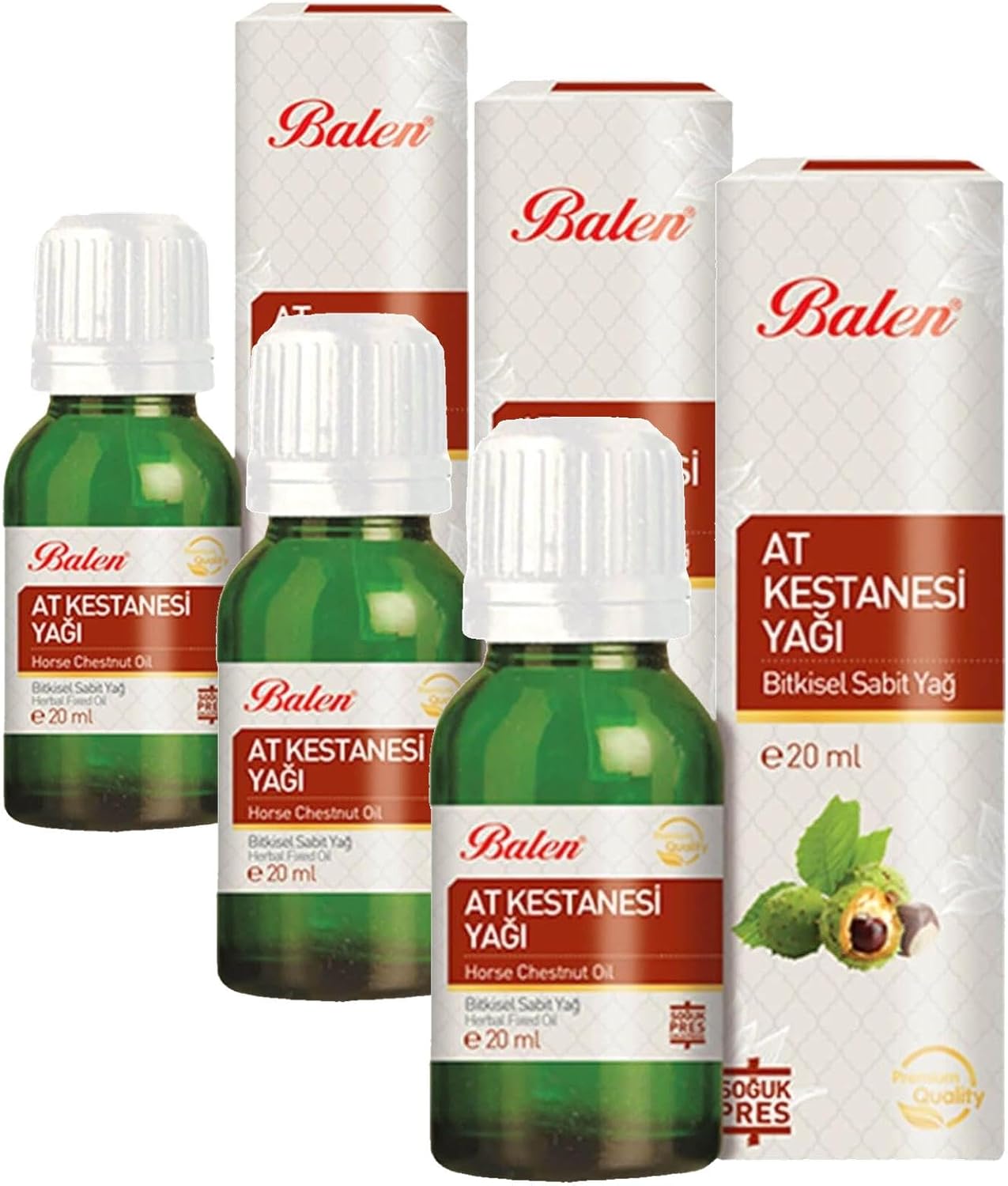 Alternative view of Balen Atkestanesi Yağı (Soğuk Pres) (3 paketi)