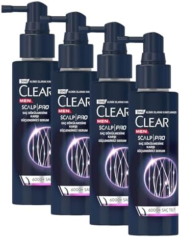 Clear Men Scalp Pro Güçlendirici Serum Saç Dökülmesine Karşı 70 ml (4 paketi)