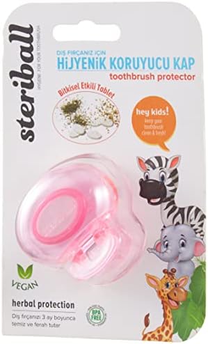 Alternative view of Diş Fırçası İçin Koruyucu Hijyenik Fil Kids Kap, çok renkli (4 paketi)
