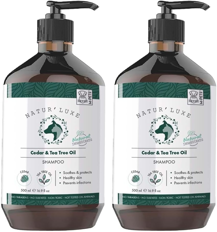 NATURLUXE DOG SHAMPOO CEDAR & TEA TREE OİL 500ML (2 paketi)