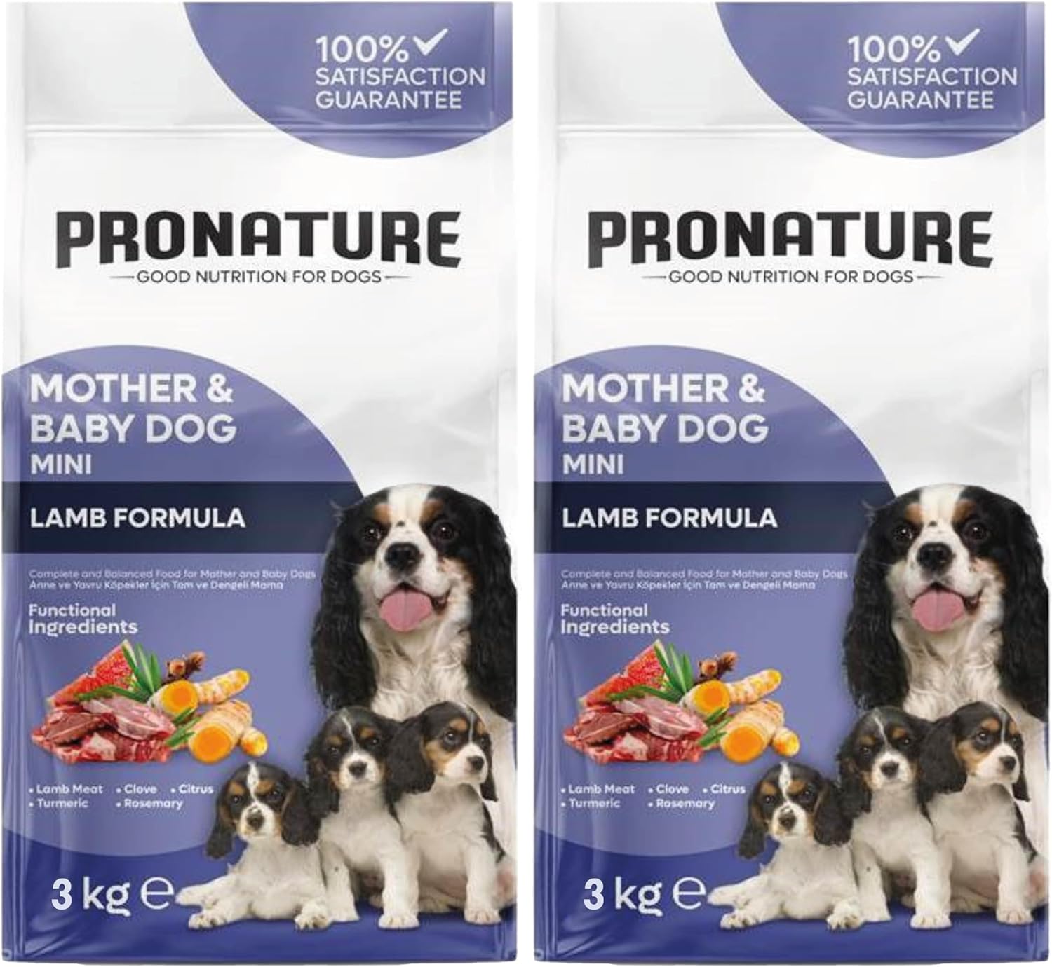 Alternative view of Pronature Kuzulu Mother and Baby Köpek Maması 3kg (2 paketi)