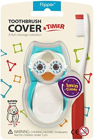 Flipper Kum Saatli Hijyenik Mavi Diş Fırçası Saklama Kabı (4 paketi)