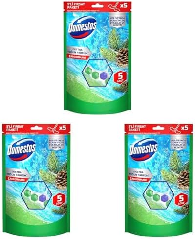 Alternative view of Domestos Tuvalet Bloğu Çam Ormanı 5'li Güç, 250 Gram (3 paketi)