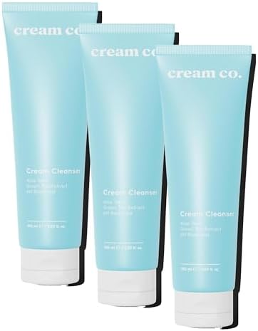 Alternative view of Cream Co. pH dengeli Krem Yüz Makyaj Temizleyici, Çift Aşamalı, Yeşil Çay Özü Aloe, Tüm Cilt Tipleri (3 paketi)