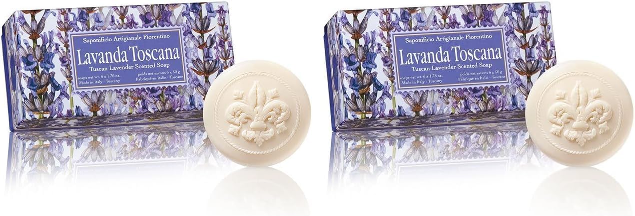 Saponificio Artigianale Fiorentino Sabun 6x50 Gr - Lavender (2 paketi)