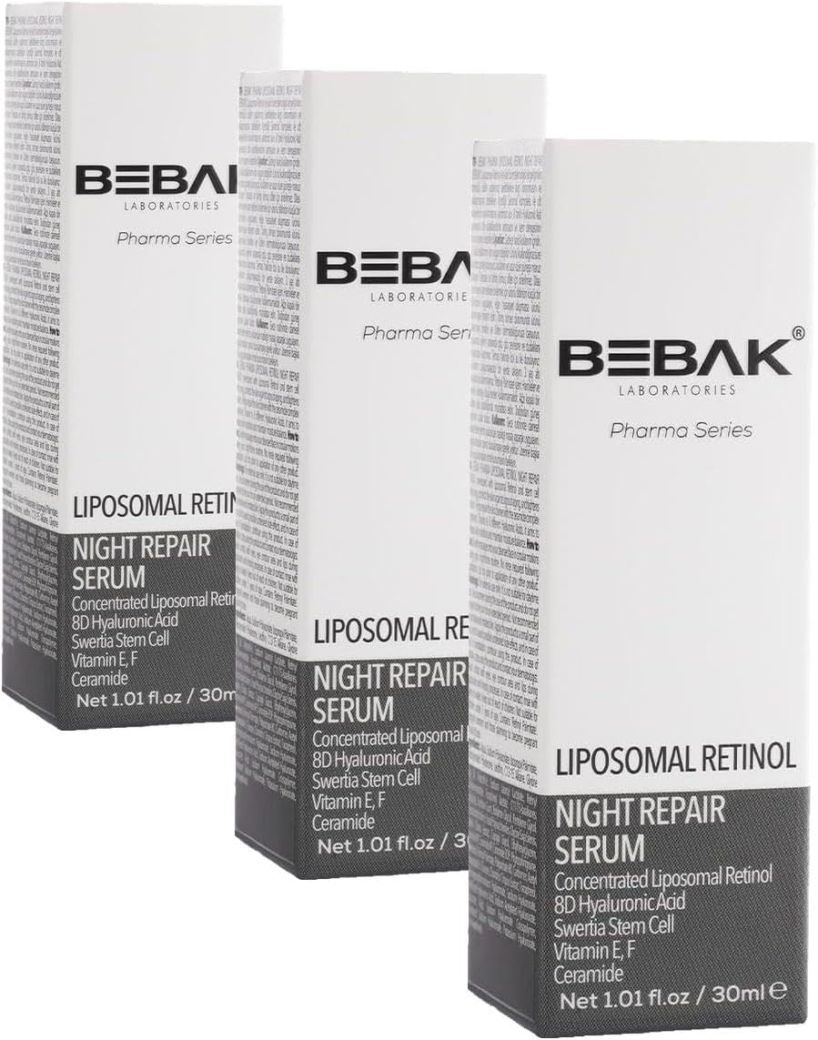 Alternative view of Bebak Pharma Series Liposomal Retinol Gece Onarım Serumu 30 ml (3 paketi)