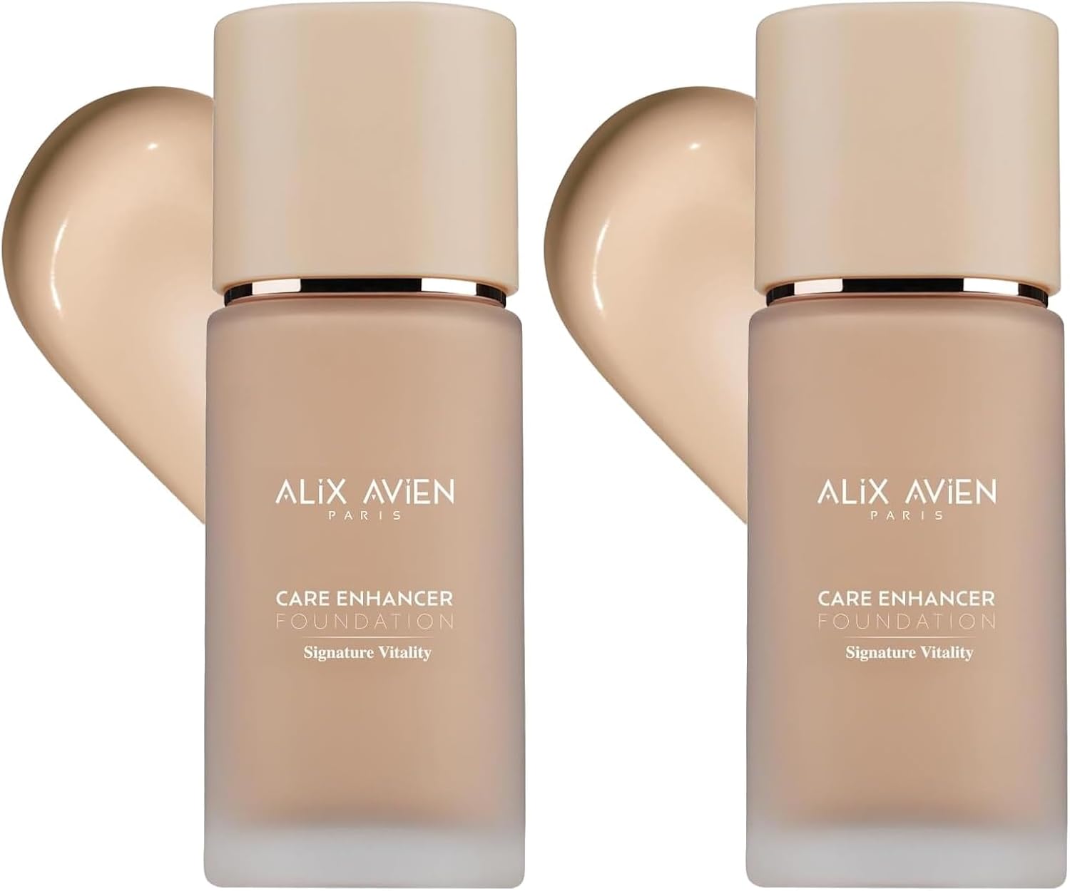 Alix Avien Kırışıklık Karşıtı Nemlendirici SPF30 Parlak Bitişli Fondöten Care Enhancer 804 Pale Ivory (2 paketi)