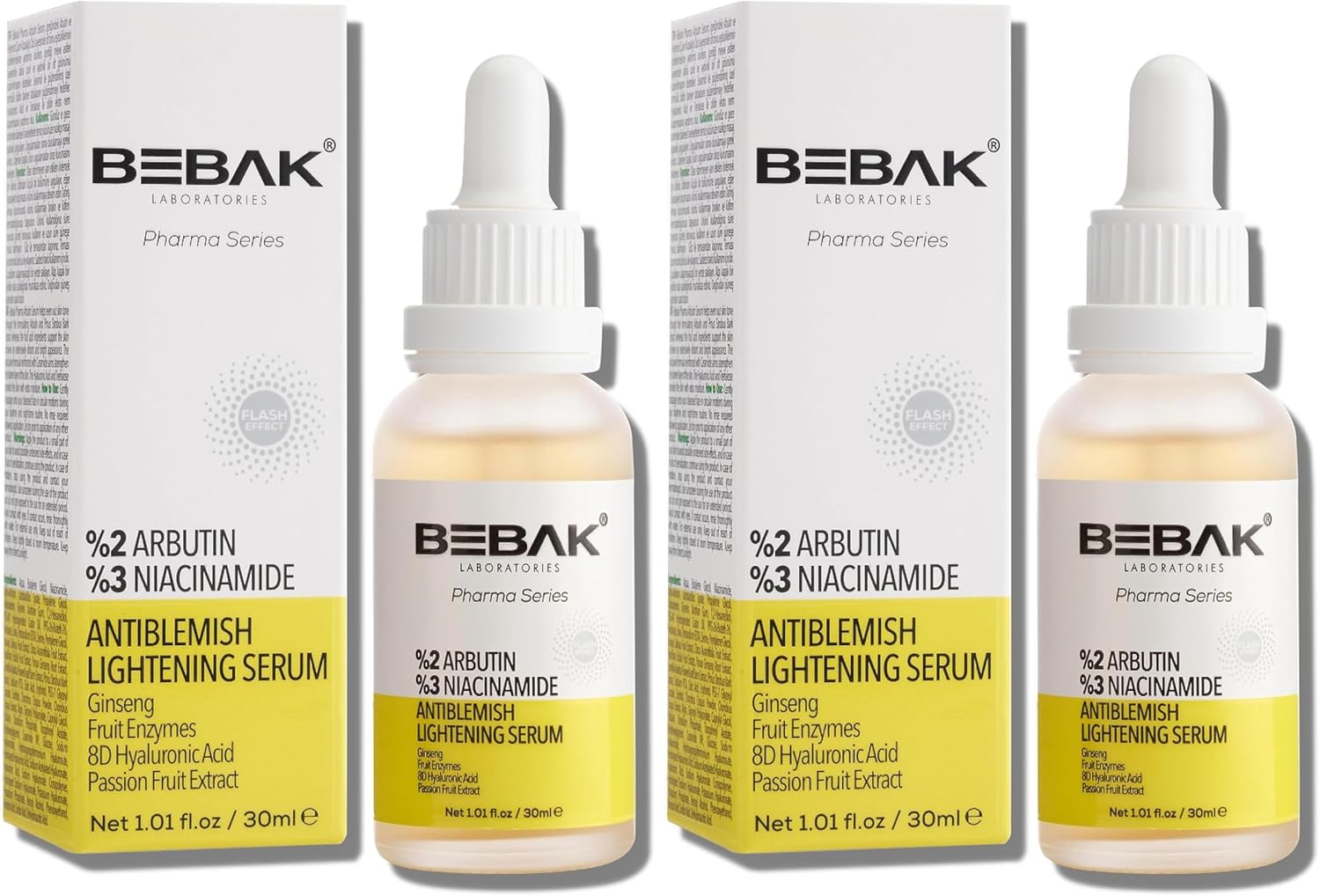 Alternative view of Bebak Pharma Serisi Yüzde İki Arbutin Serum 30 Ml (2 paketi)