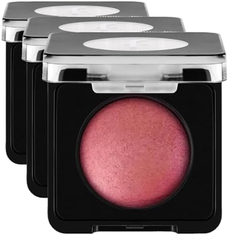 Baked Blush-On Yüksek Pigmentli & Doğal Işıltılı Fırınlanmış Allık 059 DUSTY ROSE (3 paketi)