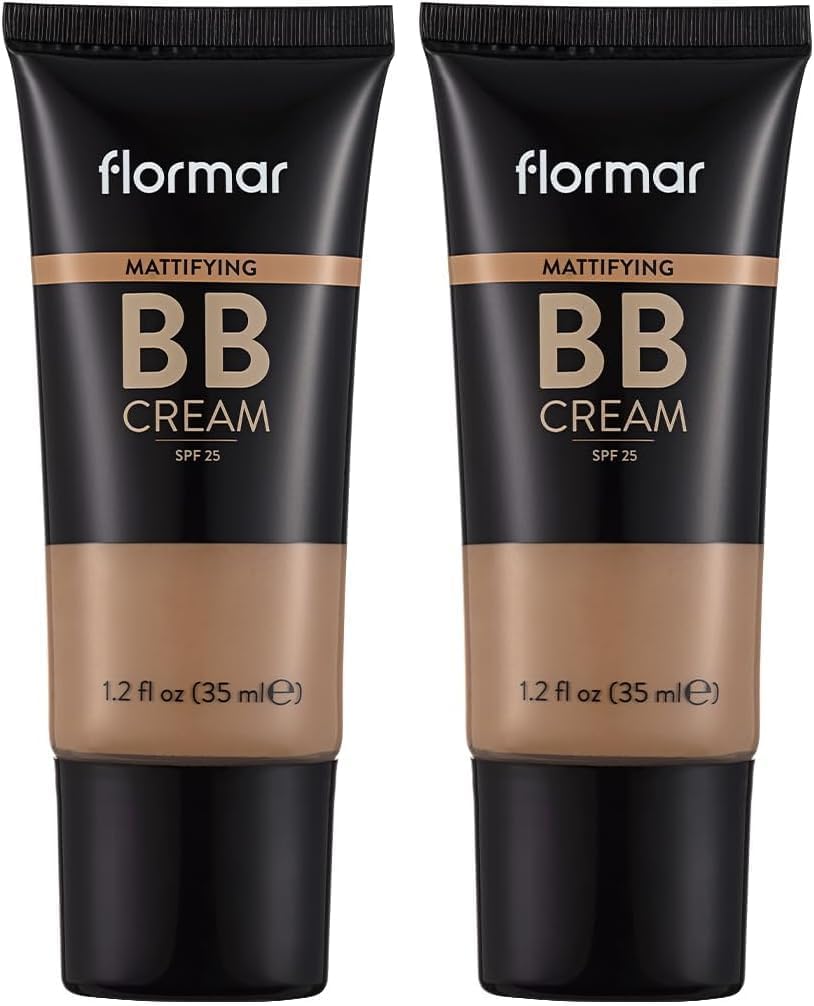 Yağlı & Karma Ciltlere Özel Parlama Önlemeye Yardımcı SPF25 Mat Bitişli BB Krem (2 paketi)