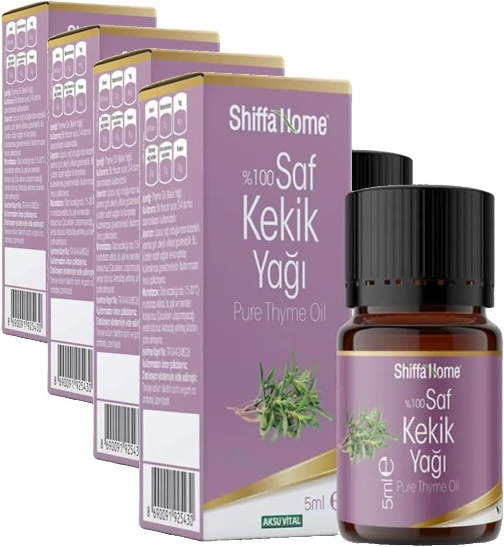 Alternative view of Shiffa Kekik Yağı 5 ml –%100 Saf İçilebilir Uçucu Yağ – Antiseptik, Doğal Bağışıklık Desteği ve Sindirimi Destekler – Soğuk Buhurdanlık ve Cilt Bakımına Uygun (4 paketi)