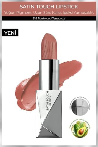 Alix Avien Uzun Süre Kalıcı Nemlendirici Pürüzsüz Etkili Yarı Mat Ruj Satin Lipstick 818 Rookwood T. (2 paketi)
