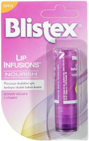 Blistex Lip Infusions Nourish SPF 15 Güneş Koruyucu Besleyici Dudak Bakım Kremi x2