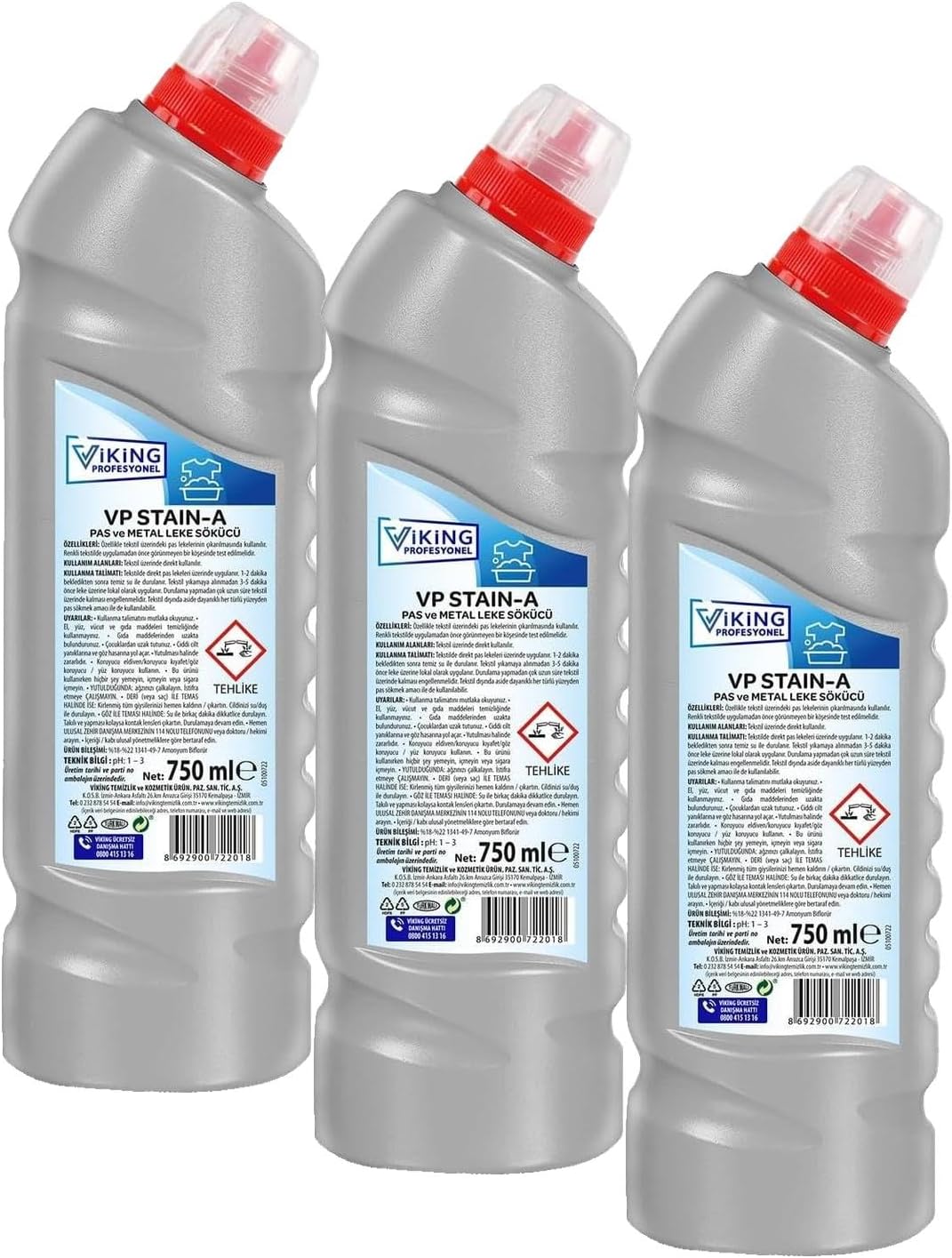 Alternative view of VP Stain A Pas ve Metal Leke Sökücü 750 ml (3 paketi)