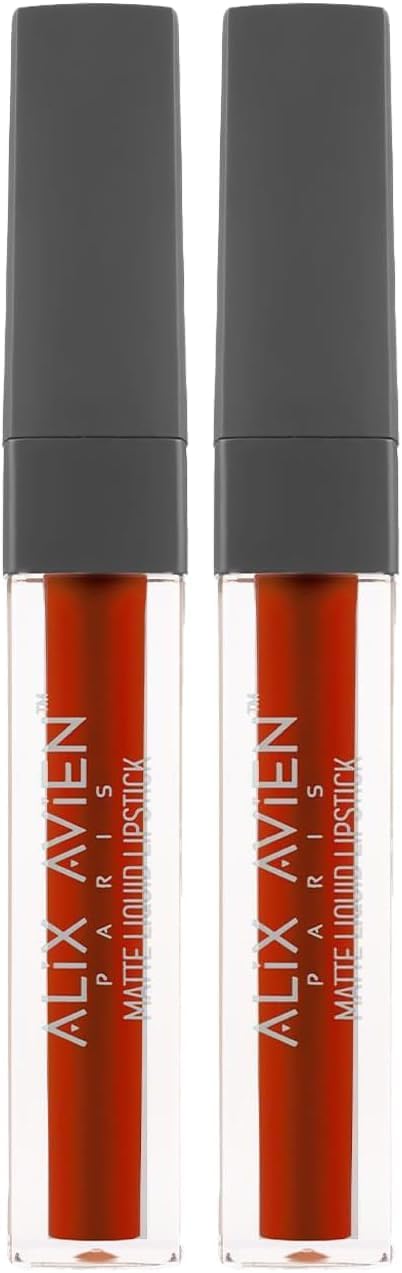 Alternative view of Uzun Süre Kalıcı Kadifemsi Kuruma Yapmayan Mat Likit Ruj - Lipstick 522 Wine Red (2 paketi)