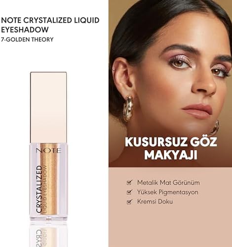 Alternative view of Cosmetics Crystalized Eyeshadow Likit Metalik Göz Farı, 07 Theory (3 paketi)