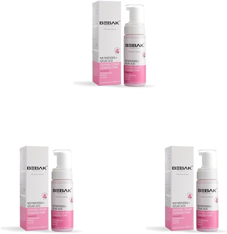 Alternative view of Bebak Pharma Series Hassas Ciltler İçin Yatıştırıcı Temizleme Köpüğü 160 ml (3 paketi)