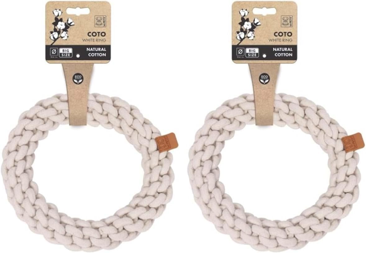 Alternative view of COTO WHITE RING 25CM ÖRGÜ HALKA OYUNCAK (2 paketi)
