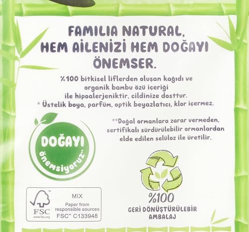 Alternative view of Familia Plus Natural 40'lı Paket Tuvalet Kağıdı (3 paketi)