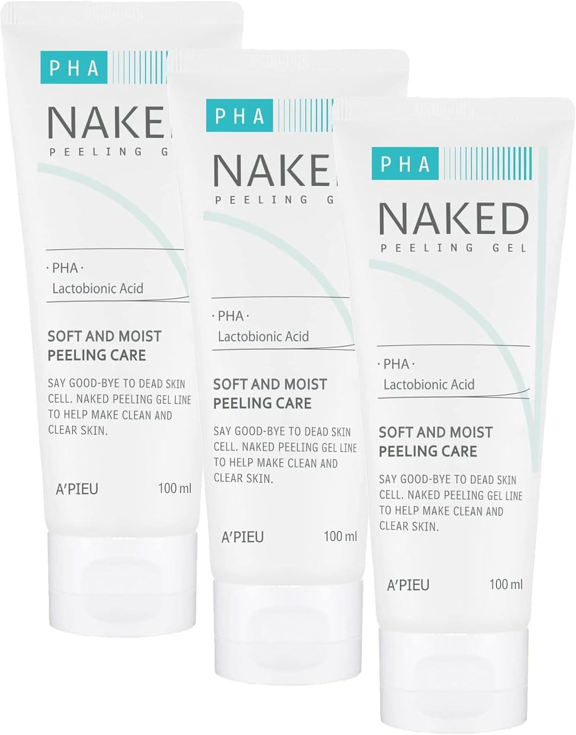 A'PIEU PHA İçeren Nemlendirici Peeling Jeli A'PIEU Naked Peeling Gel (PHA) (3 paketi)