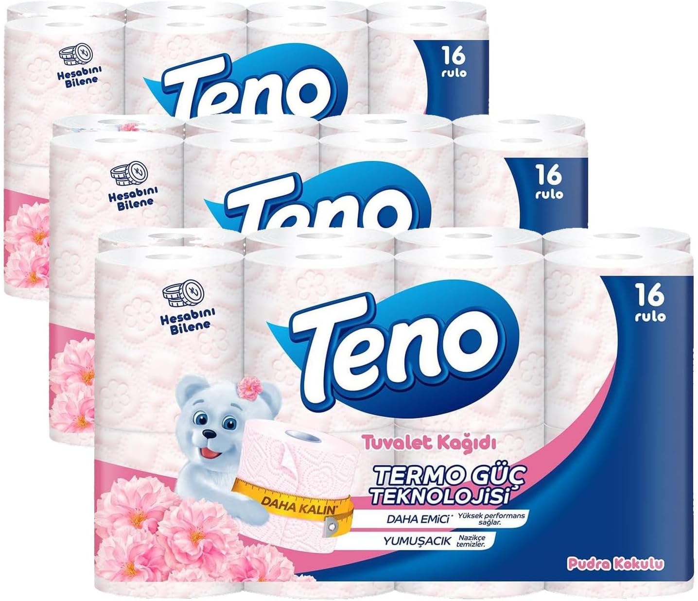 Alternative view of Teno Avantaj Pak. Parfüm Tuvalet Kağıdı 16'lı (3 paketi)