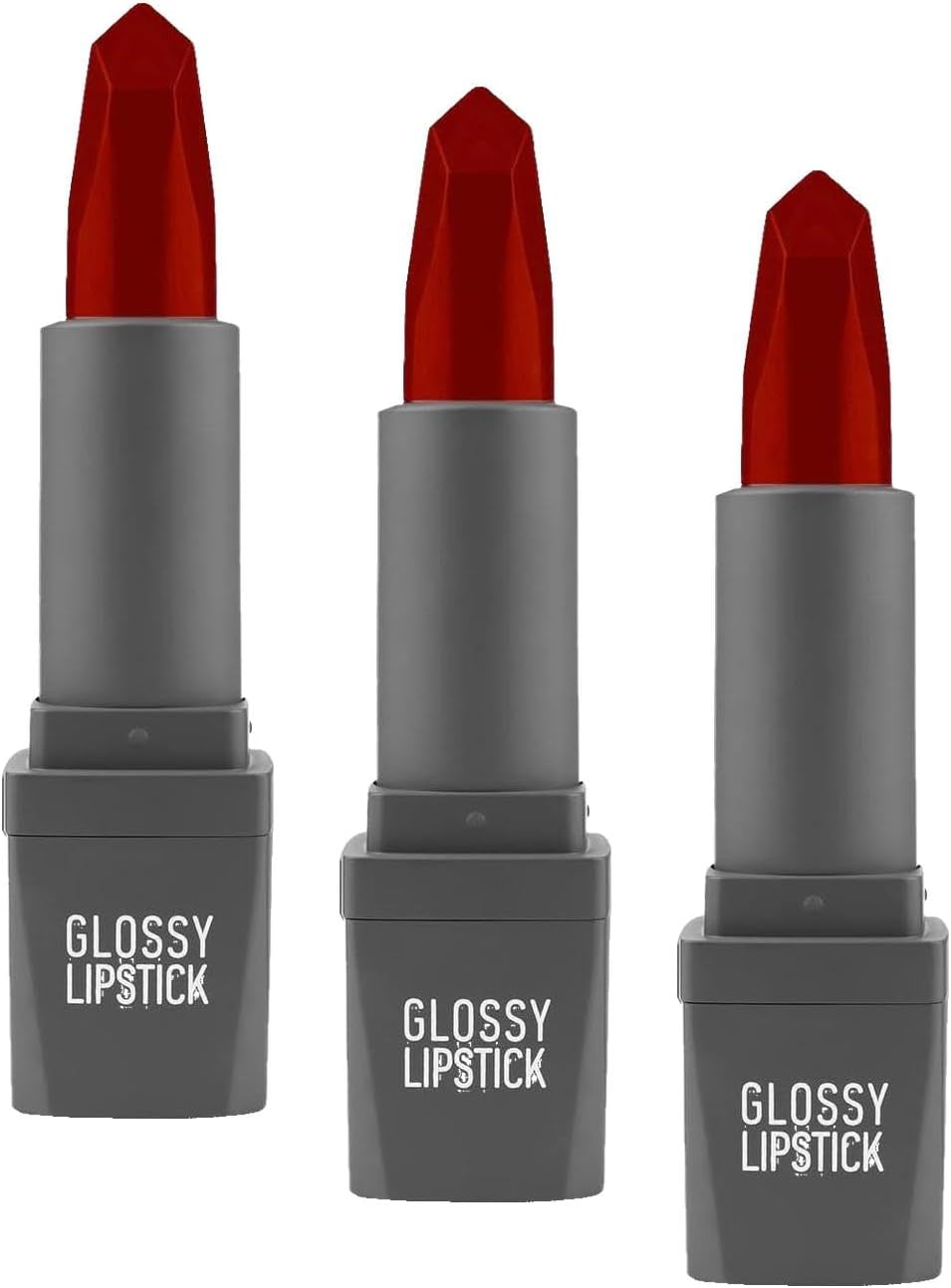 Alternative view of Uzun Süre Kalıcı Yoğun Renk Veren Nemlendirici Parlak Ruj - Glossy Lipstick 323 Ruby Red (3 paketi)