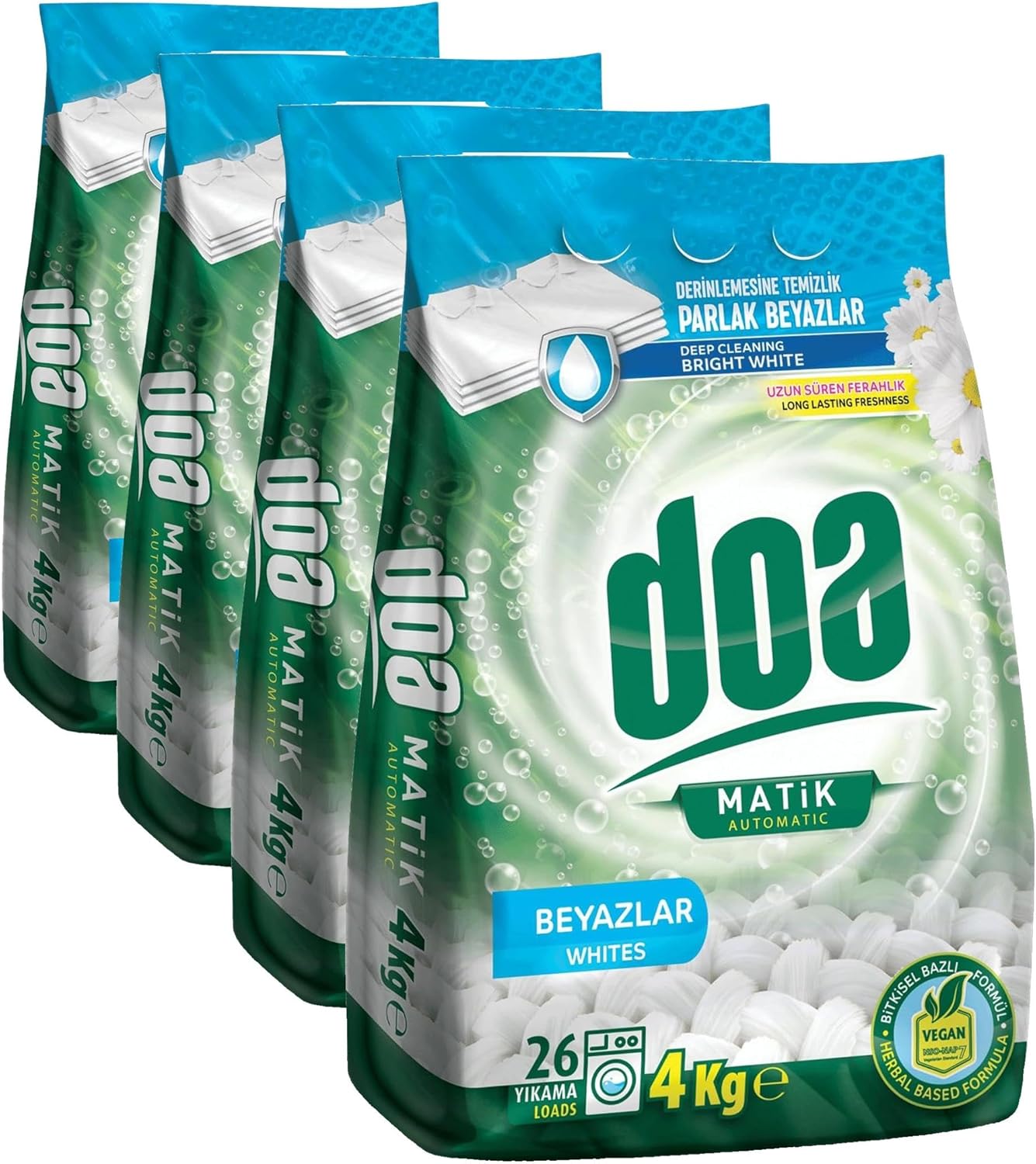 DOA Matik Deterjan Beyazlar 4 kg (4 paketi)