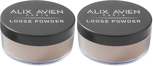 Alix Avien İpeksi Toz Pudra Sabitleyici Etki Mat Bitiş Loose Powder 03 Soft Apricot 25 g (2 paketi)
