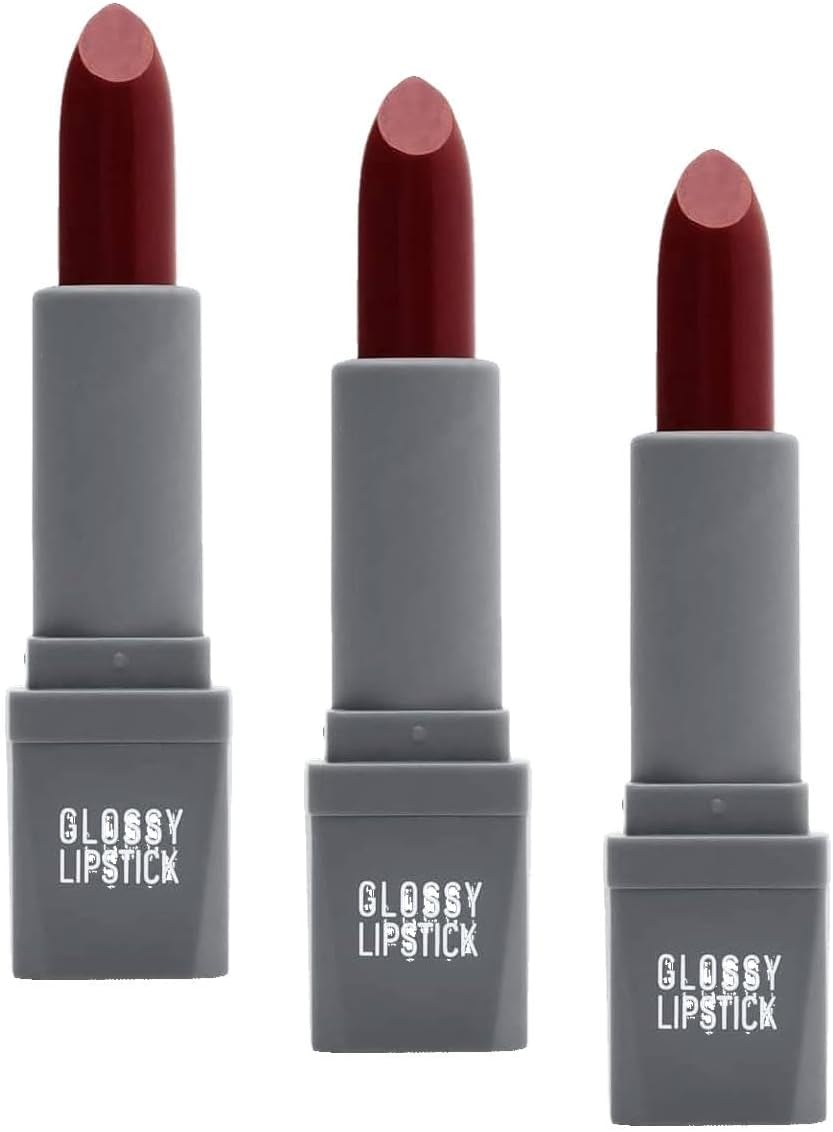 Uzun Süre Kalıcı Yoğun Renk Veren Nemlendirici Parlak Ruj - Glossy Lipstick 324 Raspberry Marmalade (3 paketi)