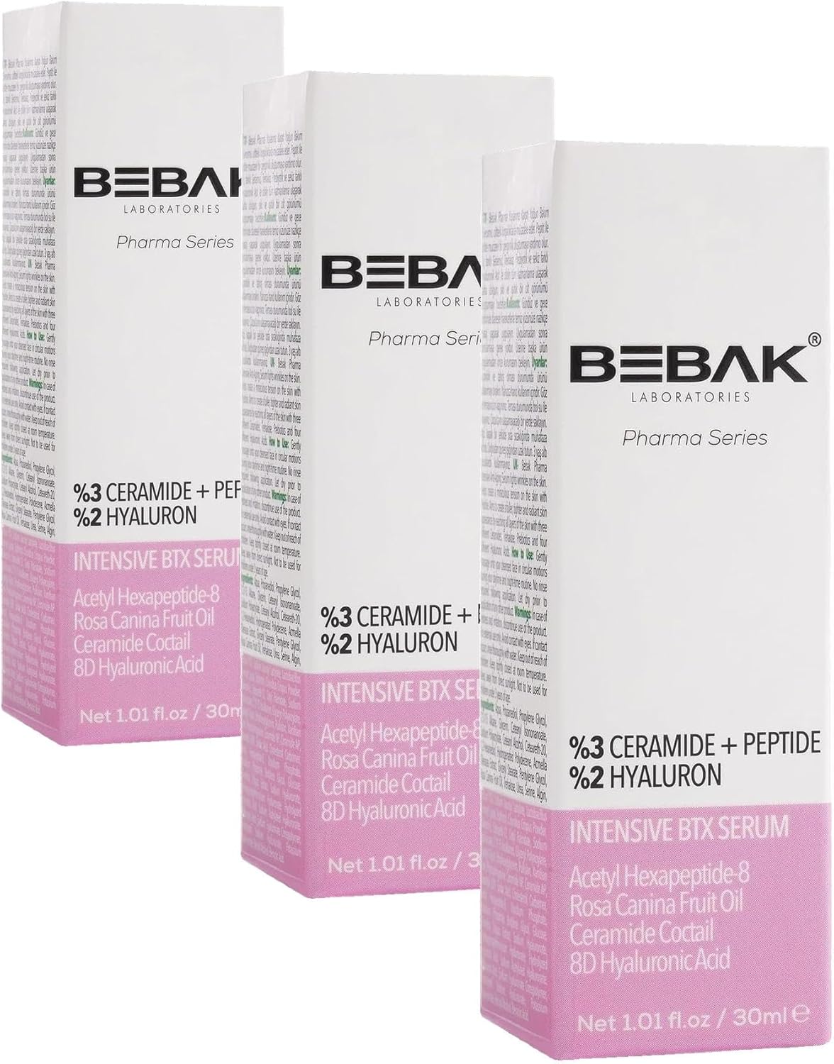 Bebak Pharma Series Yoğun Yaşlanma Karşıtı Serum 30 ml (3 paketi)