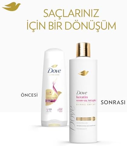 Dove Saç Bakım Kremi Keratin Uzun Saç Terapisi 350 ml (4 paketi)