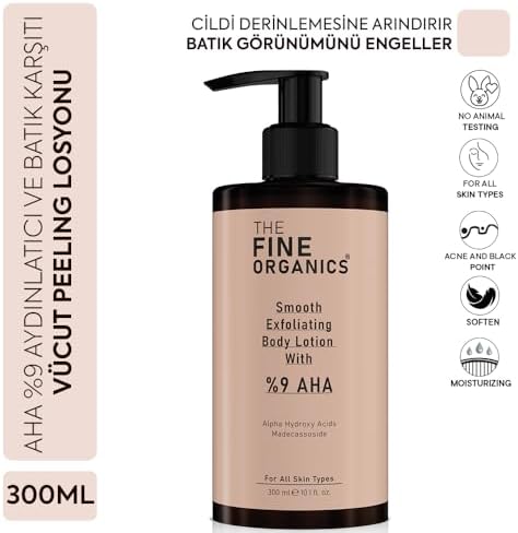 Alternative view of AHA%9 Akne, Leke, Kararma ve Batık Karşıtı Arındırıcı & Aydınlatıcı Vücut Peeling Losyonu (3 paketi)