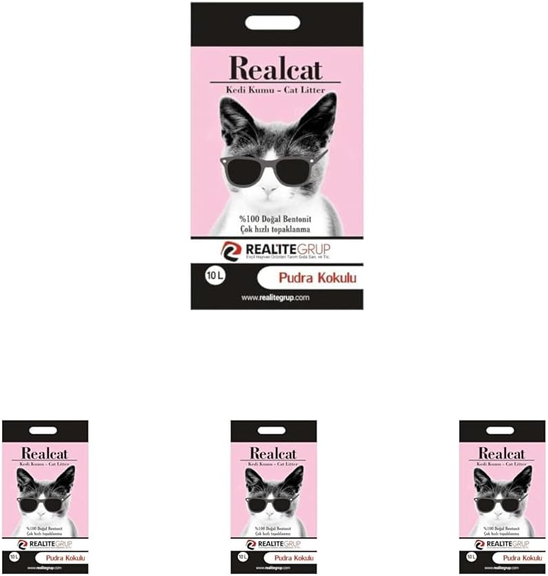 Realcat Pudra Kokulu Kedi Kumu 10 Litre (4 paketi)