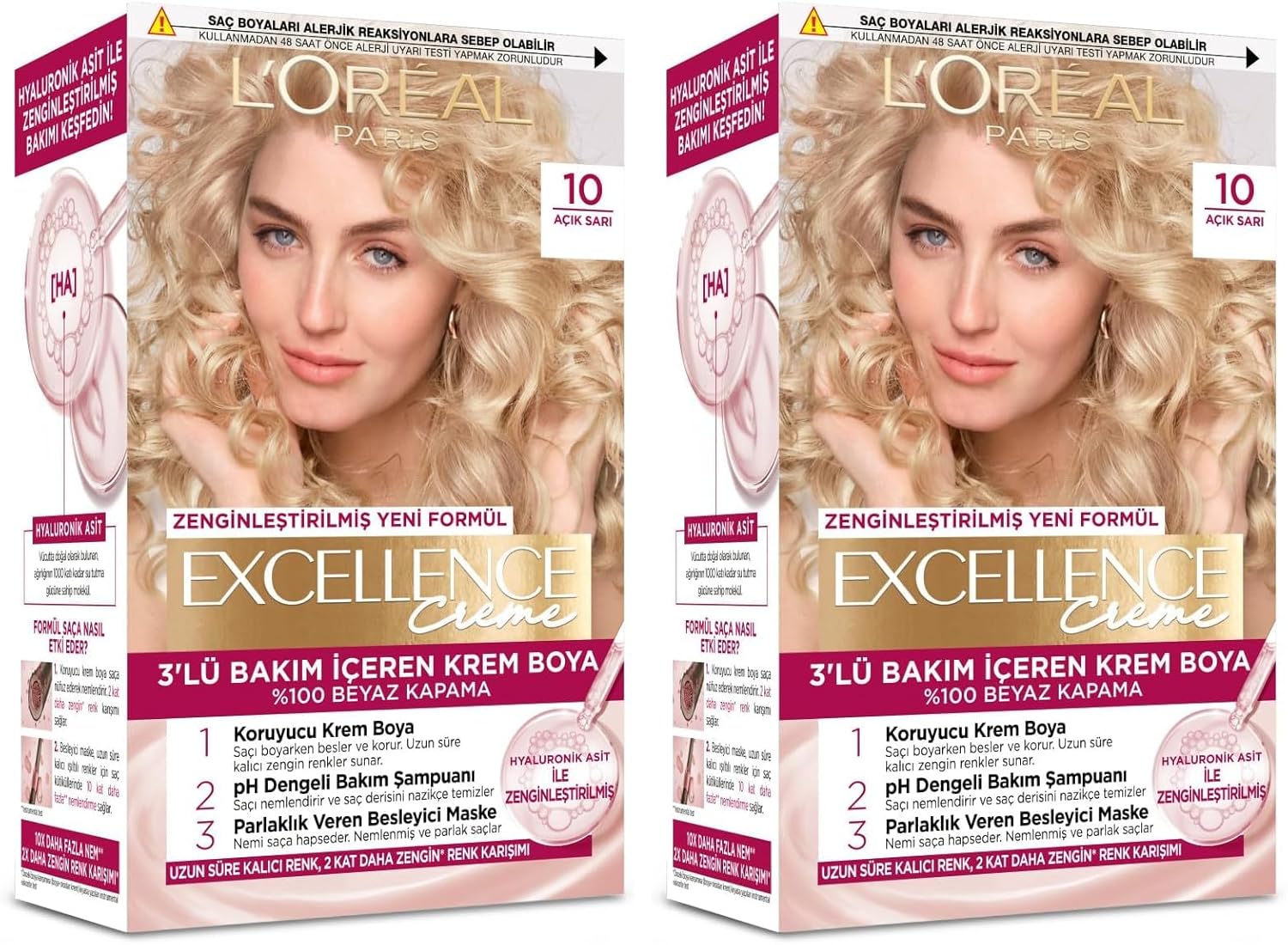 Alternative view of Excellence Creme 10 Açık Sarı Saç Boyası (2 paketi)