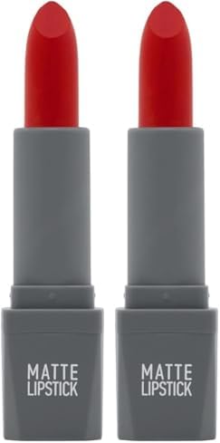 Yoğun Renk Veren Uzun Süre Kalıcı Nemlendirici Kadifemsi Mat Ruj - Lipstick 421 Orange Red (2 paketi)