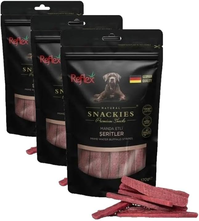 Reflex Water Buffalo Stripes Köpek Ödülü 170 Gr (3 paketi)
