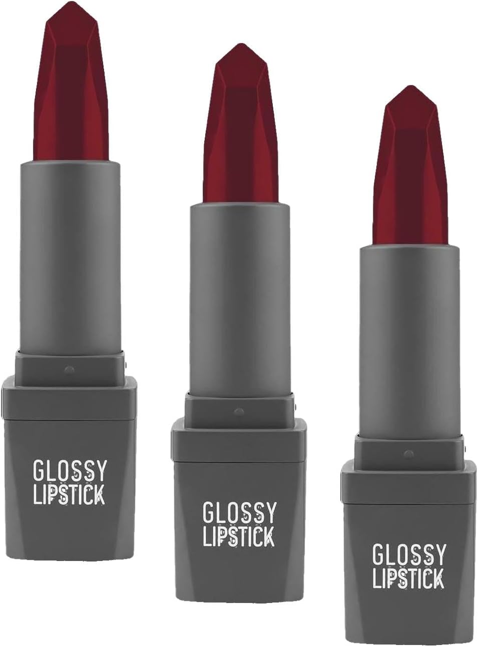 Uzun Süre Kalıcı Yoğun Renk Veren Nemlendirici Parlak Ruj - Glossy Lipstick 322 Cranberry (3 paketi)