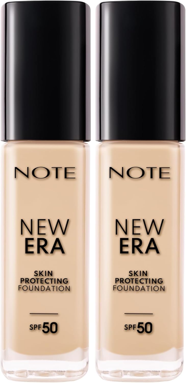 Cosmetics New Era Skin Protecting 110 Soft Ivory Nemlendirici Etkili SPF 50 Hyaluronik Asitli Fondöten (2 paketi)