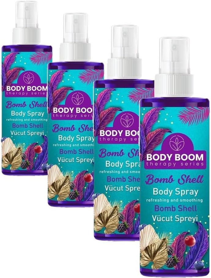 BODY BOOM Bomb Shell Vücut Spreyi 100 ML (4 paketi)