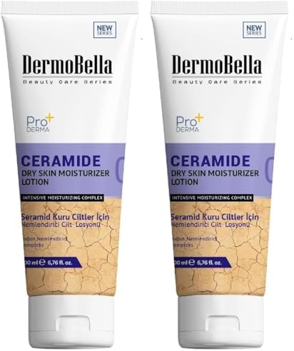 DermoBella Seramid Kuru Ciltler İçin Nemlendirici Cilt Losyonu 200 ml (2 paketi)