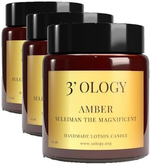 3'OLOGY Suleiman The Magnificent Handmade Lotion Candle, 125 gr (3 paketi)