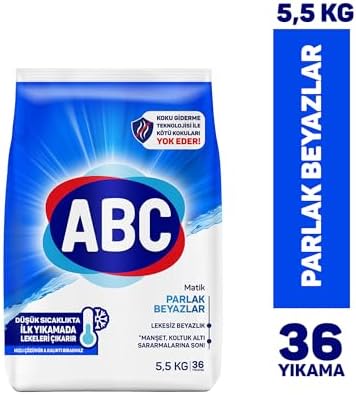 Alternative view of ABC DETERJAN Matik Parlak Beyazlar Toz Çamaşır Deterjanı 5,5 kg (3 paketi)